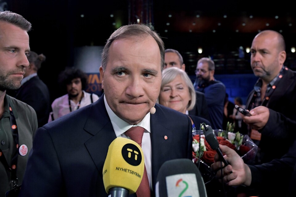 Stefan Löfven fick inte det valresultat han ville. Foto: TT