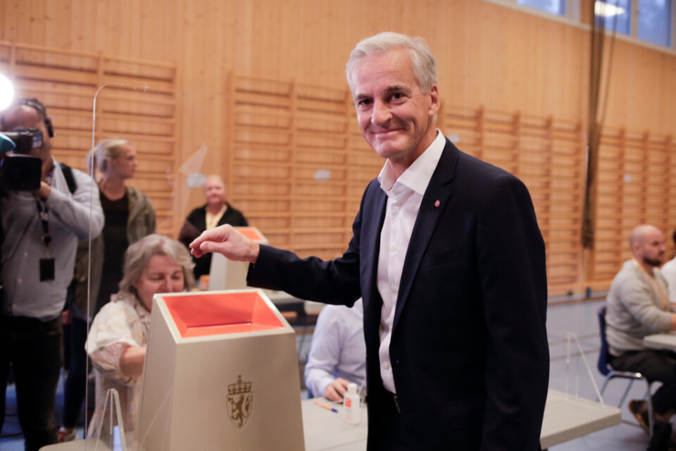 "Känslan är god och Arbeiderpartiet har medvind", sade partiledaren Jonas Gahr Støre när han röstade i Oslo redan på söndagen. Allt pekar på att han blir Norges nästa statsminister.