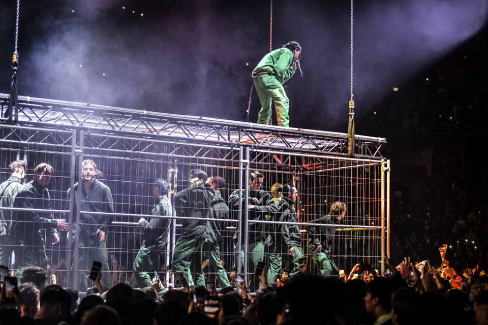 Asap Rocky uppträder i Globen – på en stor bur.