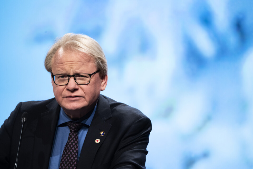 Försvarsminister Peter Hultqvist (S). Arkivbild.