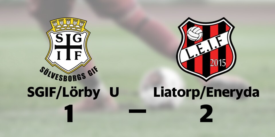 Liatorp/Eneryda vann borta mot SGIF/Lörby U