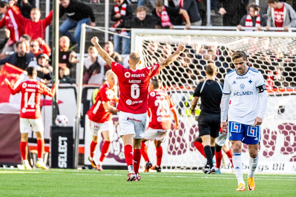 Norrköpings Christoffer Nyman deppar efter att Kalmar FF gjort 2-2 under lördagens fotbollsmatch i allsvenskan mellan IFK Norrköping och Kalmar FF på Platinumcars Arena i Norrköping.