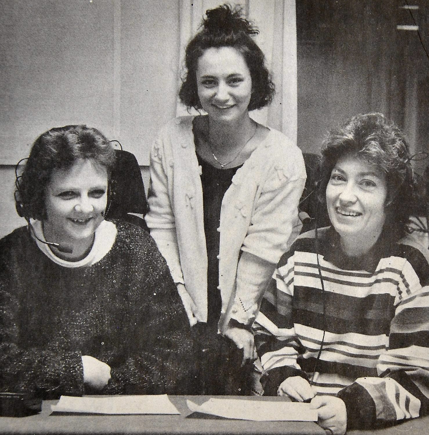 Här är tre av de fyra tjejerna bakom Norra Skånes taltidning: Anita Nordström, Ann Branting och Ulla-Britt Almström.
Arkiv: Helene Nordgren