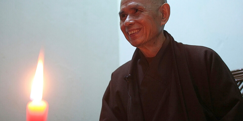 Den vietnamesiske munken och fredsaktivisten Thich Nhat Hanh har avlidit 95 år gammal. Arkivbild.