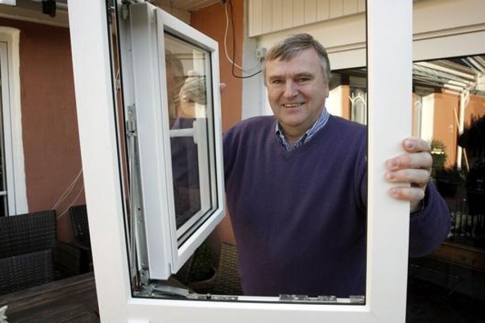 Plastfönstret blev hans lycka. I dag är Tom Fredlunds företag nummer 1 i Sverige. bild: claes nyberg