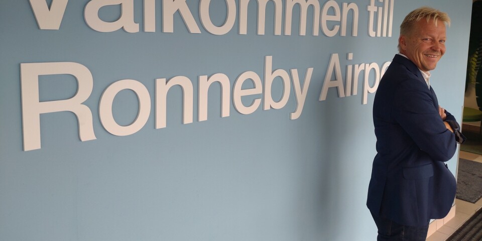 Arri Kallonen, flygstationschef på Ronneby Airport.