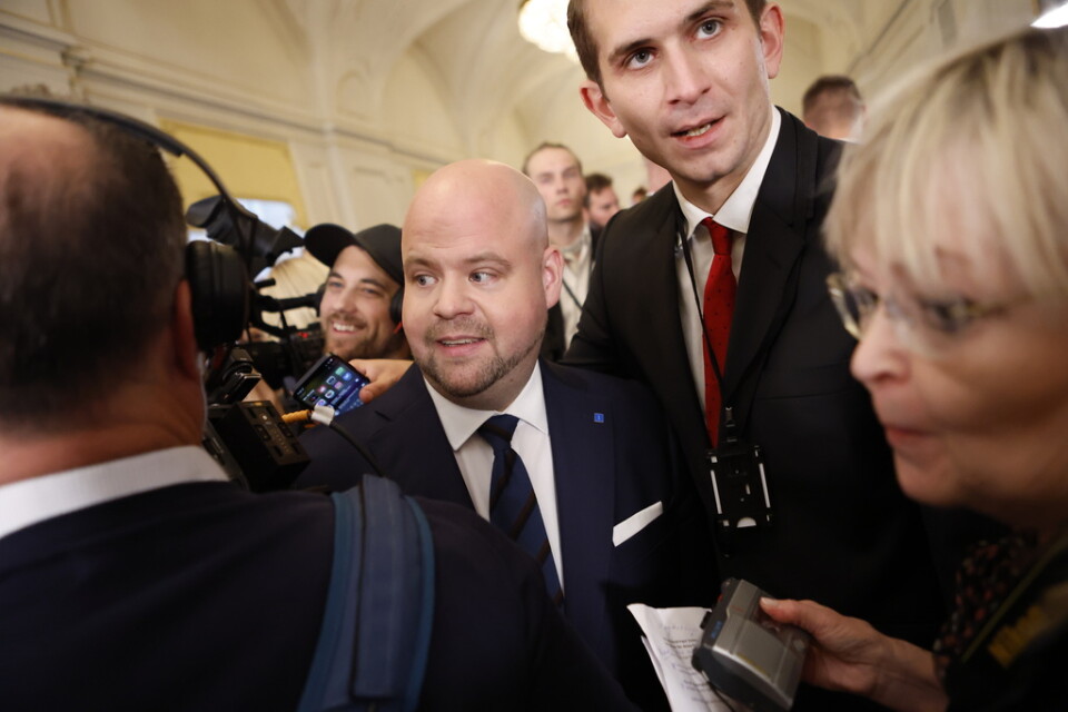 Peter Kullgren (mitten), blir ny landsbygdsminister.