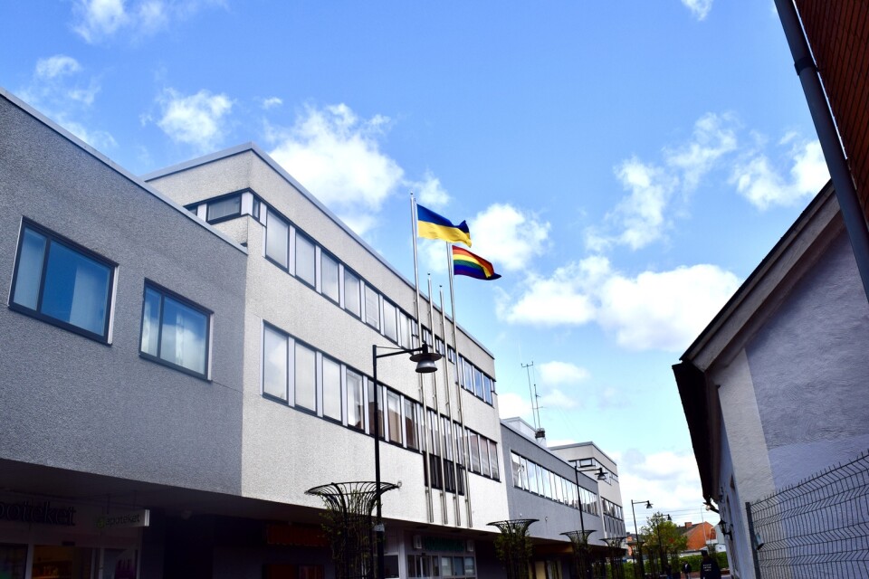Onsdagen den 17 maj, på Internationella hbtq-dagen fick Ukrainas flagga sällskap av Prideflaggan.