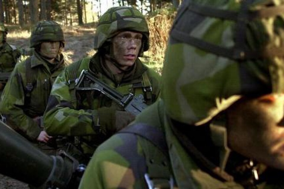 Militärövning på Revingehed. Arkivbild: Tommy Svensson