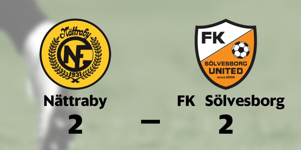 Nättraby fixade kryss hemma mot FK Sölvesborg
