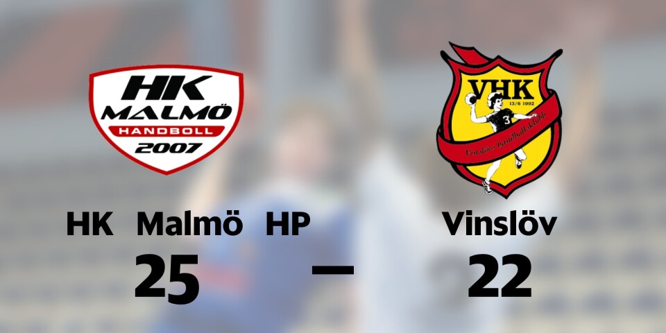HK Malmö HP vann mot Vinslövs HK