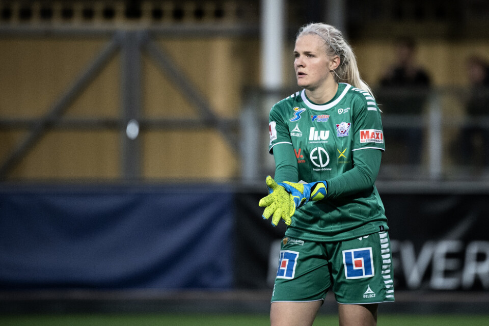 Linköpings målvakt Emma Holmgren byter klubb till Uppsala. Arkivbild.