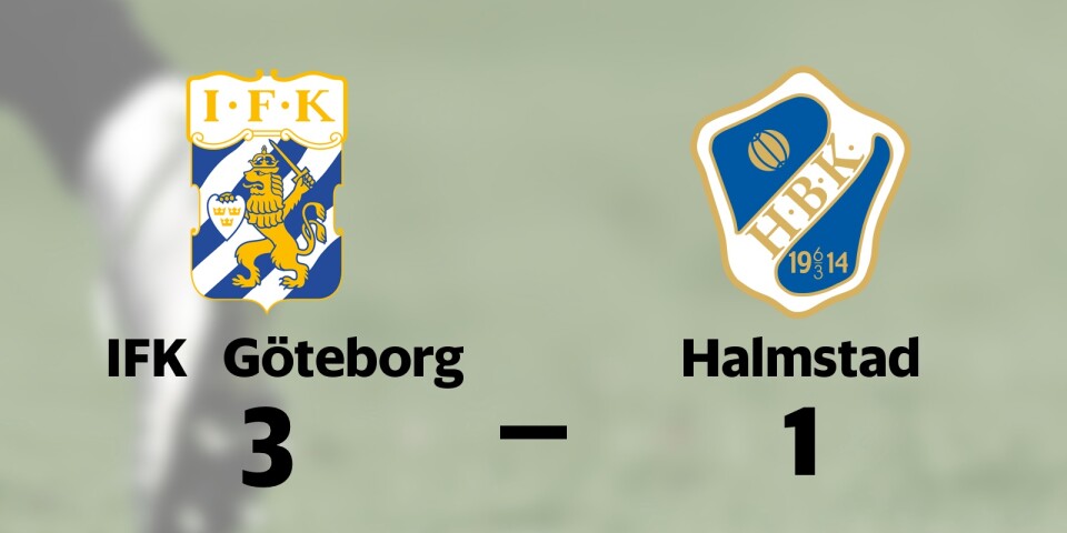 IFK Göteborg upp i topp efter seger
