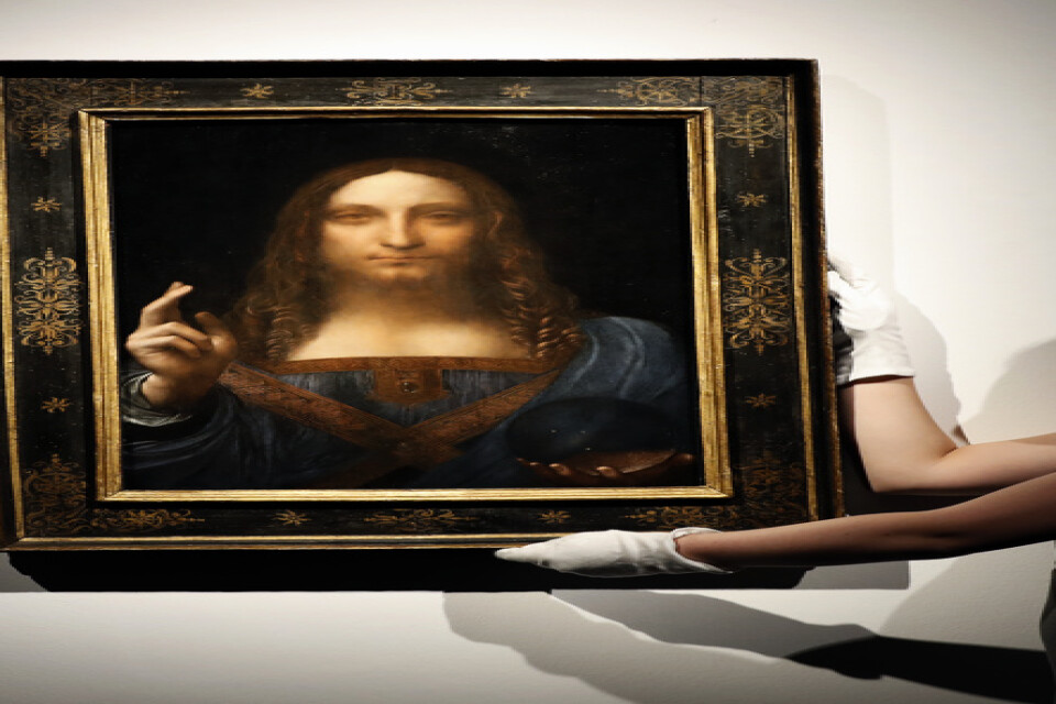 Leonardo da Vincis "Salvator Mundi" såldes av auktionsfirman Christie's för en rekordsumma. Arkivbild.