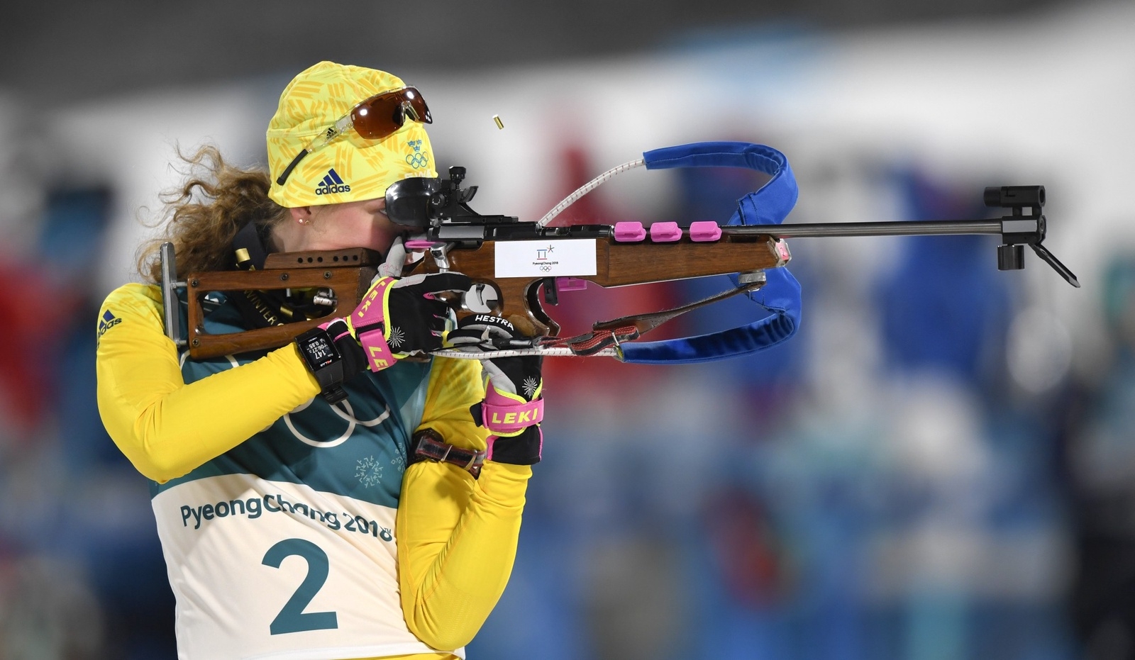 Skidskytten Hanna Öberg tog en sensationell sjundeplats i sin OS-debut.
Foto: TT