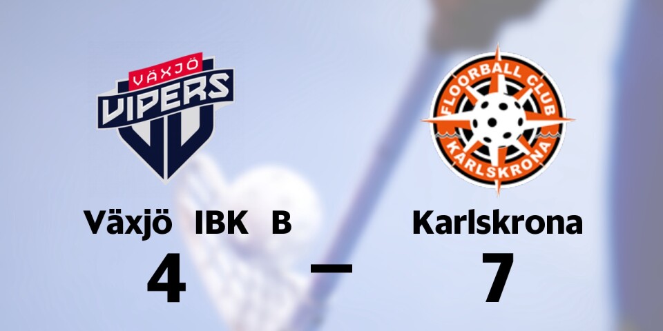 Växjö IBK B förlorade mot FBC Karlskrona