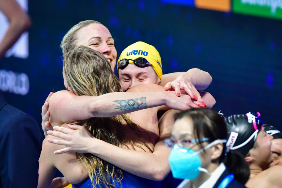 Sveriges lag vann brons i VM-finalen på 4x100 meter.