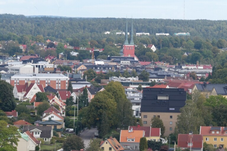 Här är utsikten från Växjös nya höghus: ”Man får en bra utblick över Arenastaden och hela Växjö”