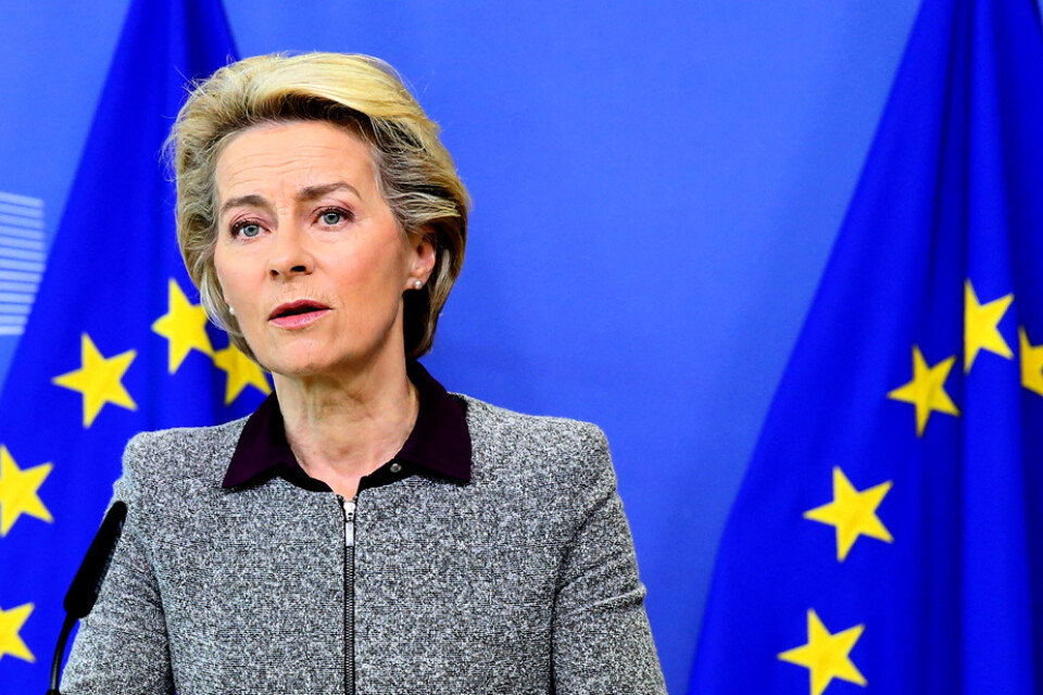 EU-kommissionens ordförande Ursula von der Leyen möblerar om bland sina kommissionärer efter handelskommissionären Phil Hogans avgång. Arkivfoto.