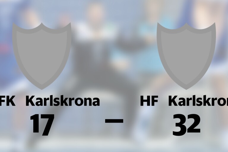 Storseger för HF Karlskrona borta mot IFK Karlskrona