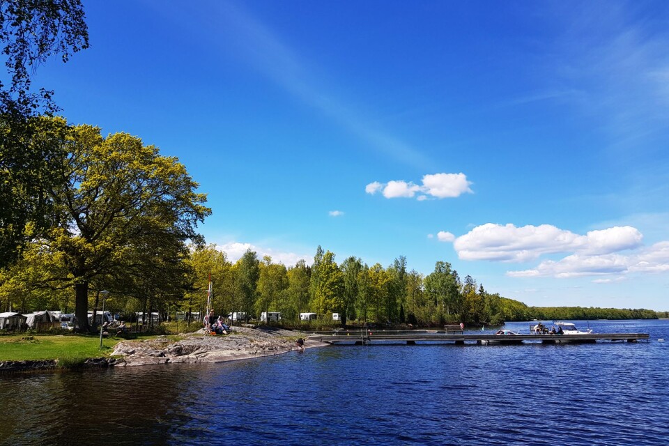 Kärransands camping lockar gäster från stora delar av södra Sverige.