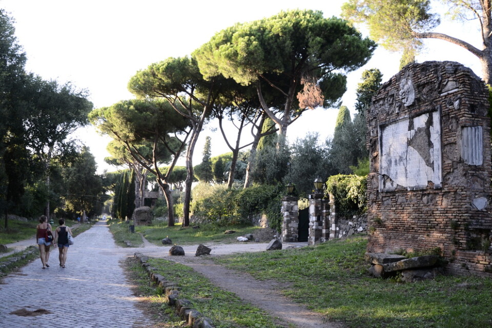 Via Appia började stenläggas år 312 före Kristus, men finns kvar än i dag. Arkivbild.