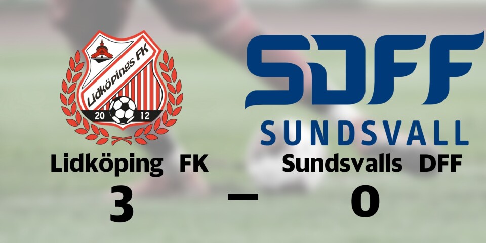 Lidköping FK toppar tabellen efter seger