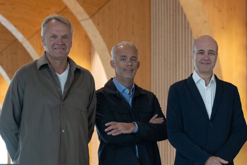 Götaplatsgruppen med Stefan Karlsson (i mitten) i spetsen bjöd nyligen in branschorganisationen Visita med ordförande Fredrik Reinfeldt till en tidig visning i lokalerna. I april nästa år öppnar Ceno.