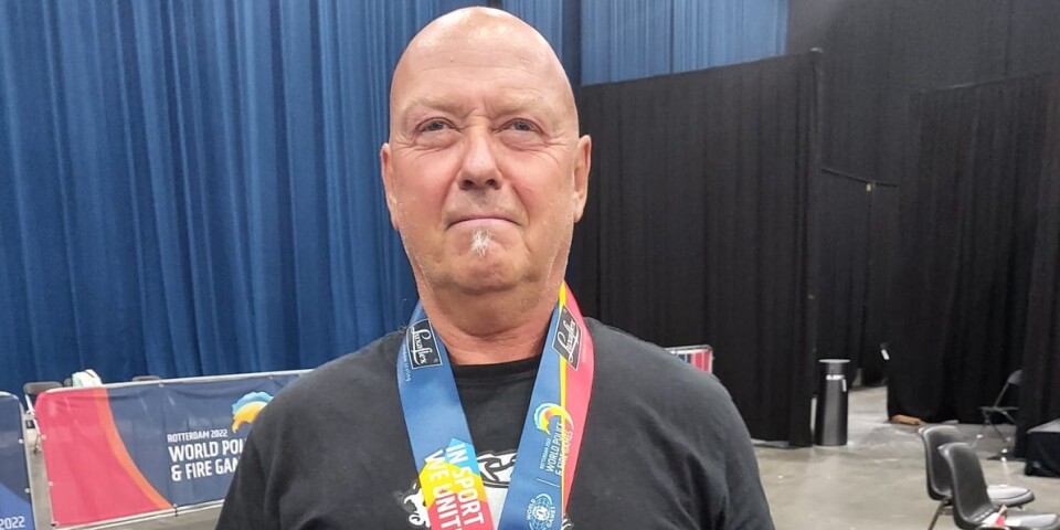 Brandmannen från Nättraby slog världsrekord och tog nytt VM-guld