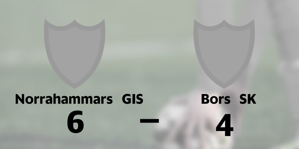 Norrahammars GIS äntligen segrare igen efter vinst mot Bors SK