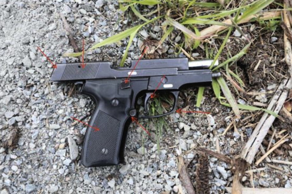 Pistolen som användes i skjutningen hittades av polisen på platsen.