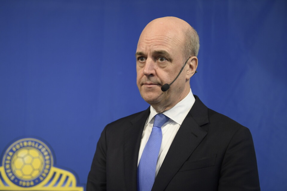 Svenska fotbollförbundets ordförande Fredrik Reinfeldt.