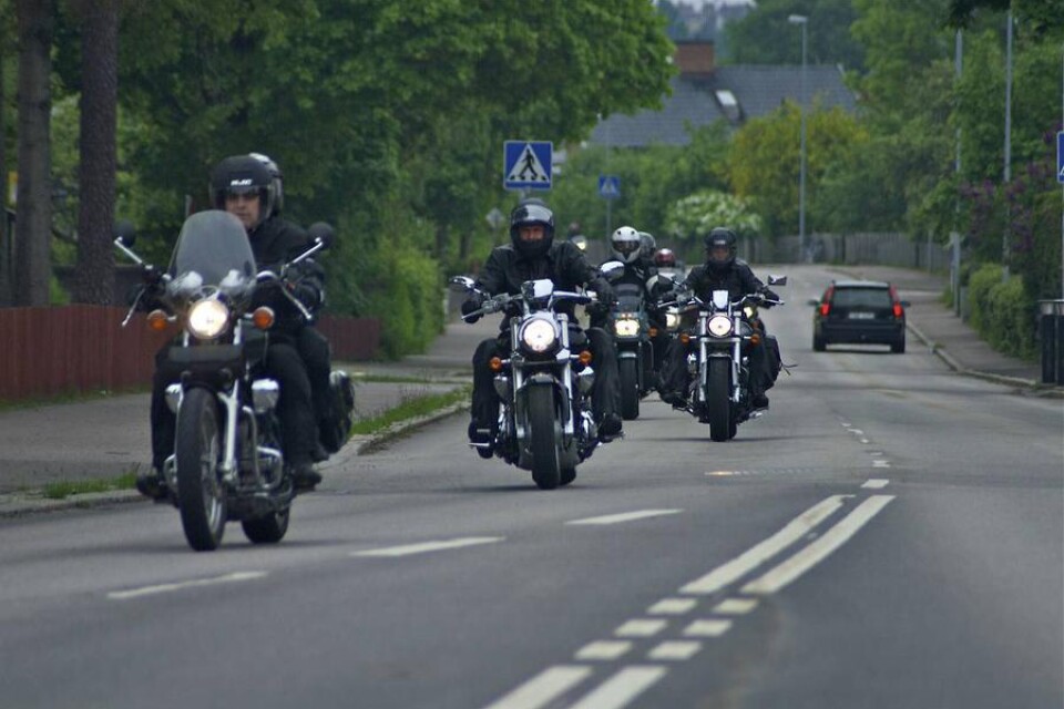 Ett 40-tal motorcyklar deltog i den årliga utflykten.