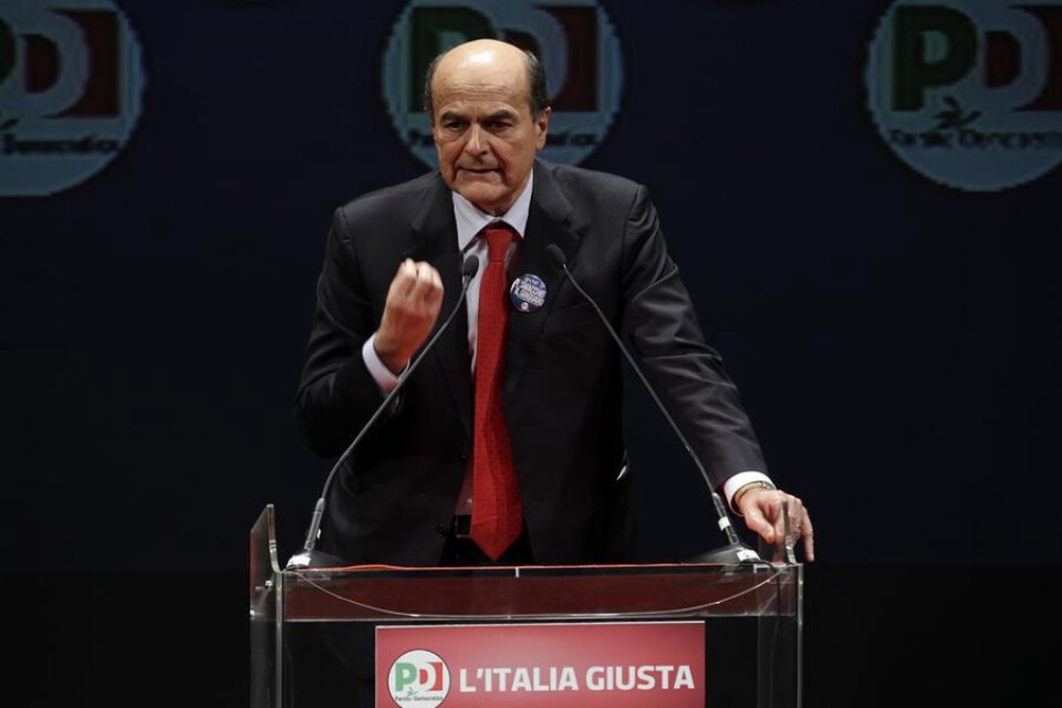 vänsterledaren Pier Luigi Bersani går enligt opinionsundersökningarna mot segern i det italienska valet.