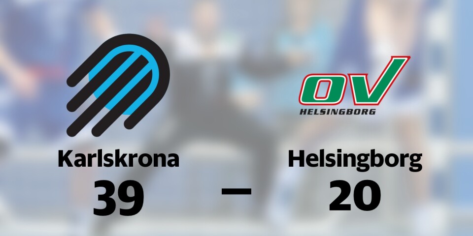 Karlskrona vann mot Helsingborgs HK