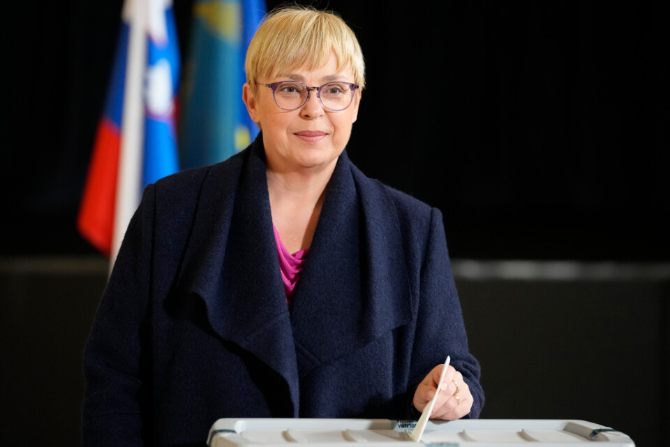 Natasa Pirc Musar valdes på söndagen till Sloveniens nästa president.
