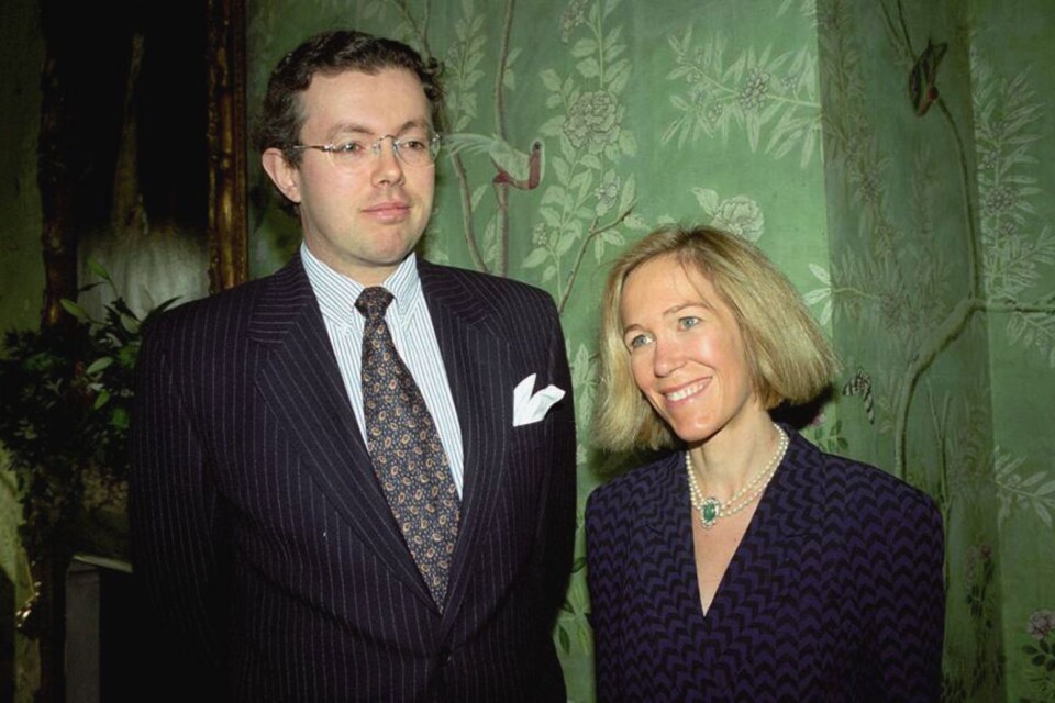 Hans Kristian Rausing med hustrun Eva Rausing på en bild från 1996.