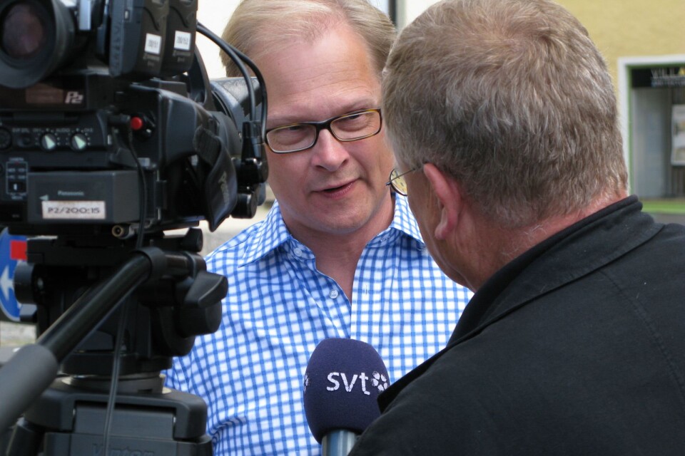 Mats Knutson, SVT:s inrikespolitiske kommentator, som själv kommer från Sölvesborg,