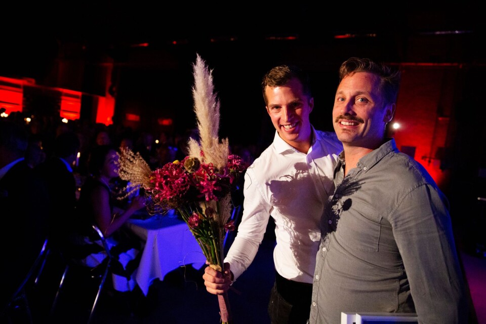 André Svensson och David Norström, Grändens mat fick pris som Årets nyföretagare.