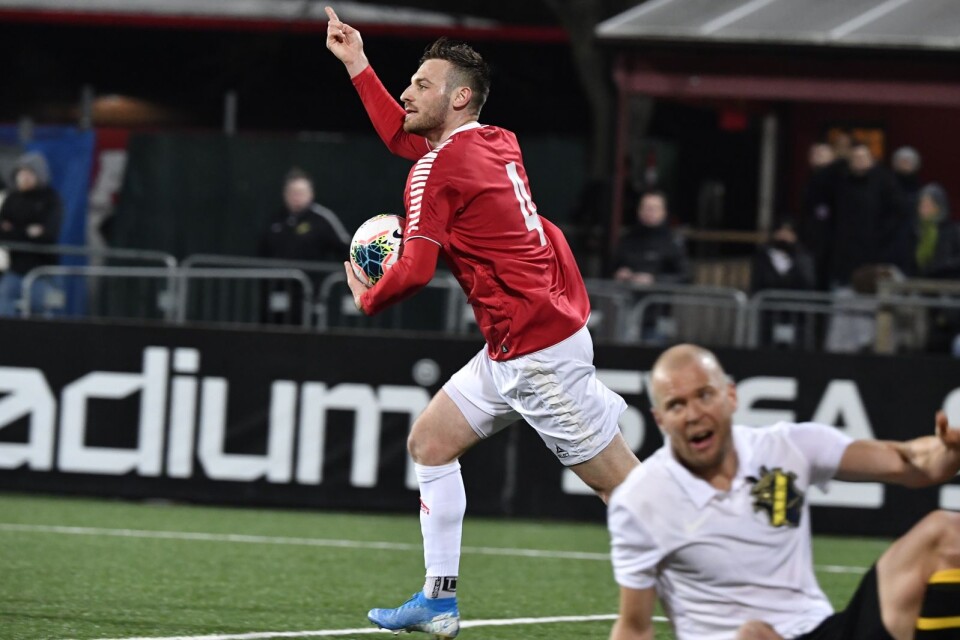Fidan Aliti gjorde Kalmar FF:s enda mål mot AIK cupsortin.