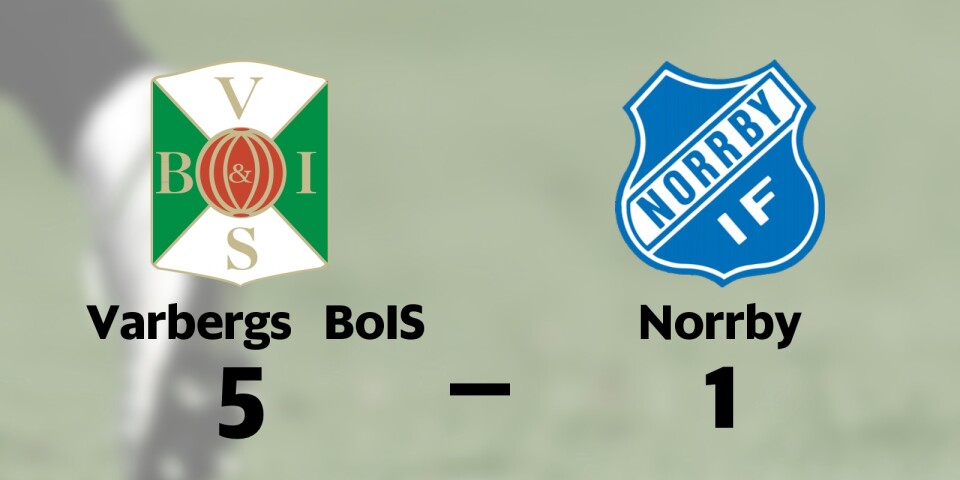 Förlust för Norrby borta mot Varbergs BoIS