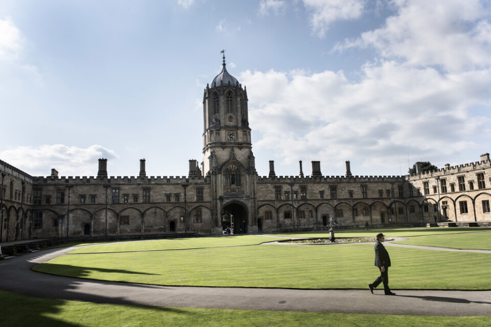 Christ Church College i Oxford. Universitetet, som är Storbritanniens äldsta, består av 38 olika colleges. Arkivbild.