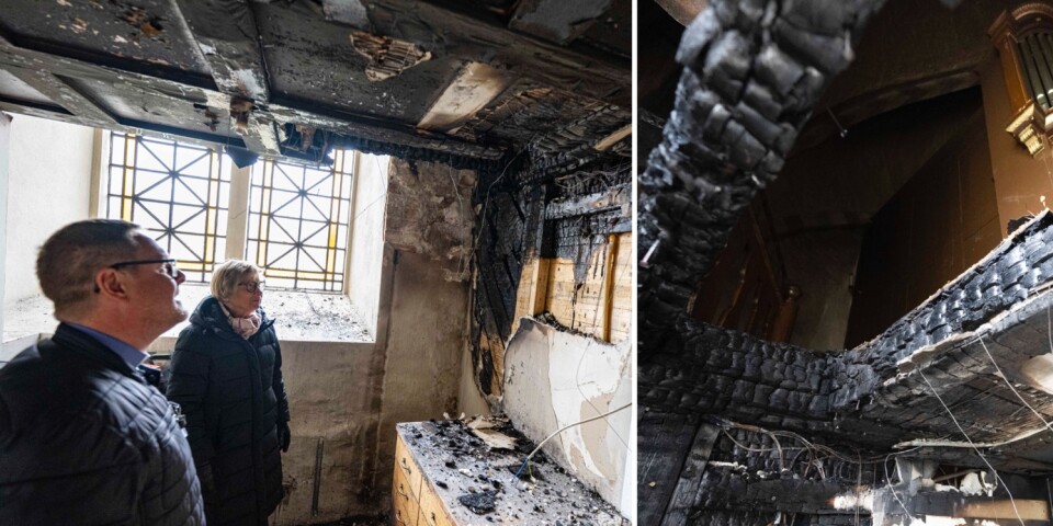 Elfel kan ha legat bakom brand i Vittskövle kyrka: ”Kommer ta tid”