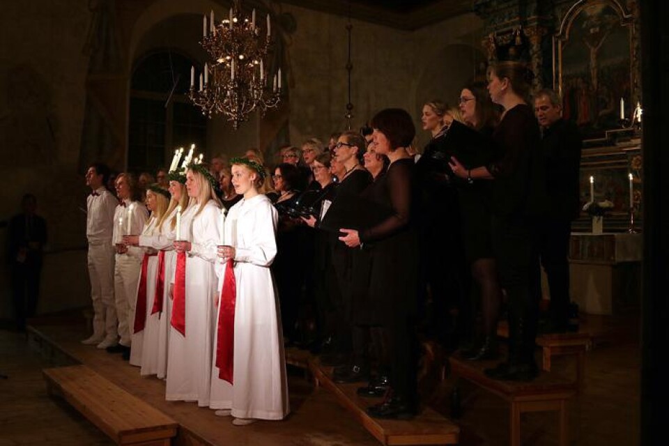 Lucia och Occapella i gemensam kyrkokonsert är en tradition i Ulricehamn.
