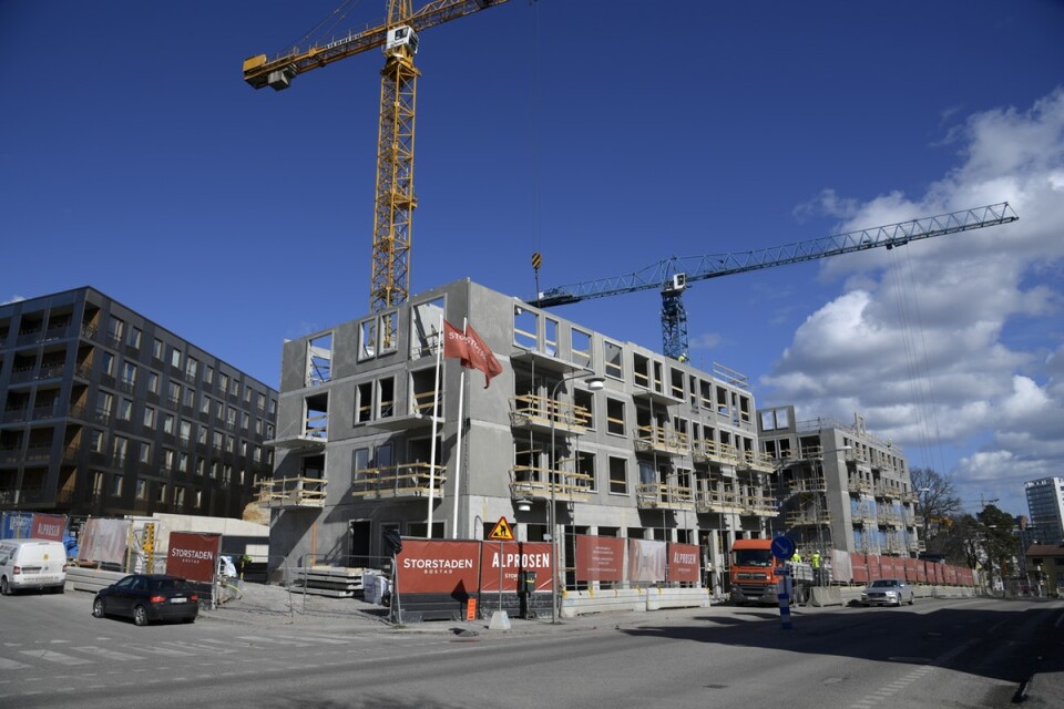 Det kraftiga lyftet för nya bostadsbyggen har börjat slå igenom på bostadsmarknaden, inte minst i Stockholms län. Arkivbild.