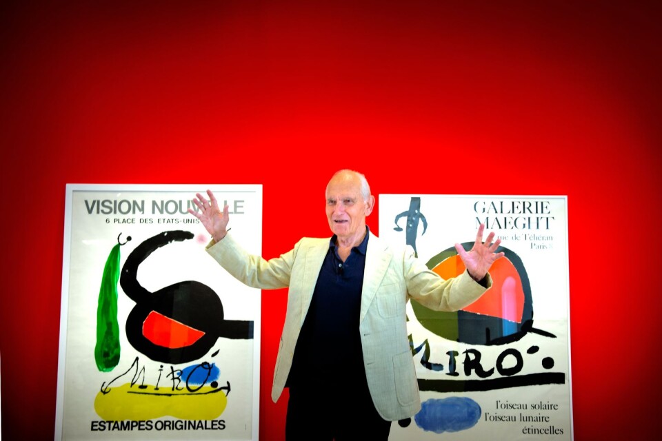 Nils Tryding har donerat sin samling med verk av Miró till Kristianstads kommun.