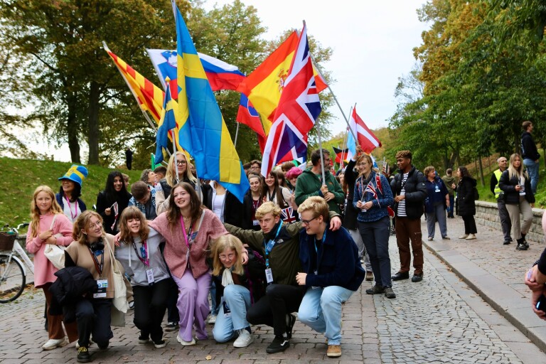 Hundratals ungdomar från hela Europa intog Kalmars gator: ”Är väldigt annorlunda”