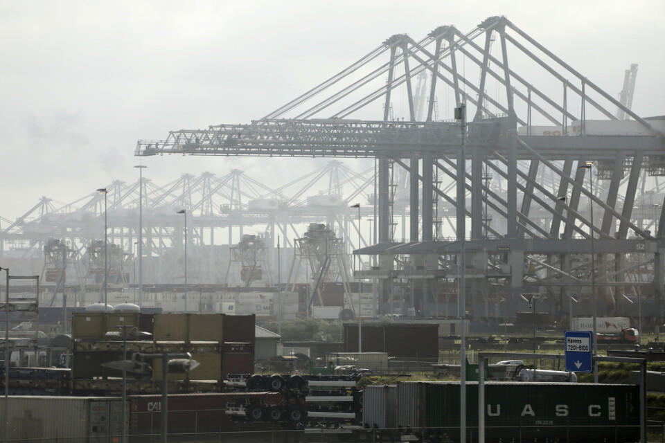 Ett ton smugglat kokain har stoppats i hamnen i Rotterdam. Arkivbild.