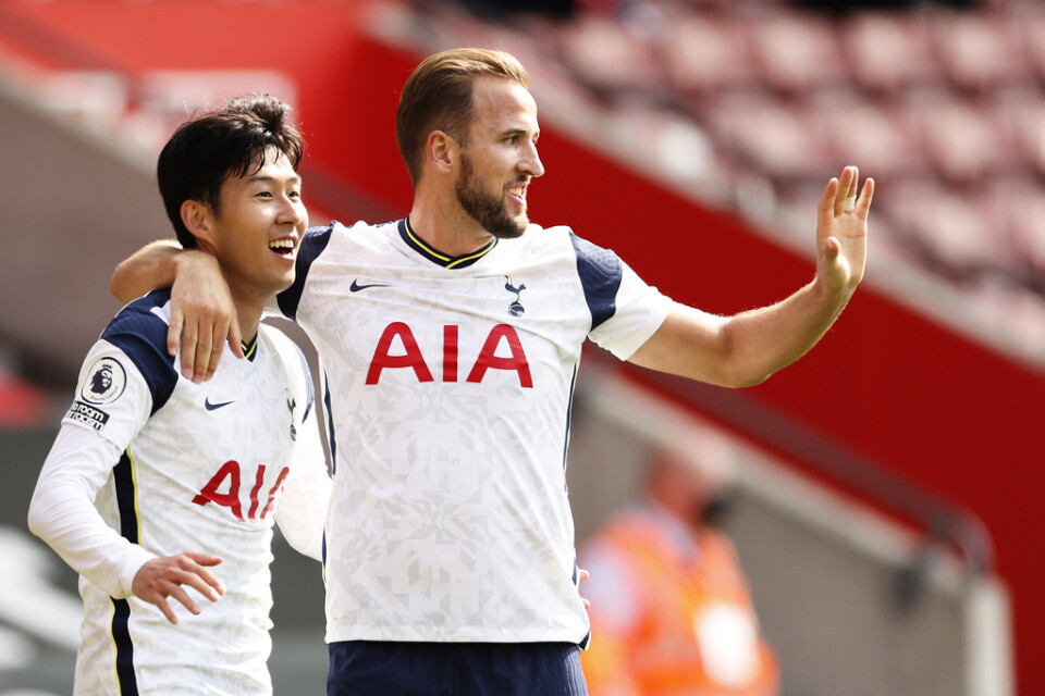 Tottenhams Son Heung-min och Harry Kane svarade för alla fem målen mot Southampton.