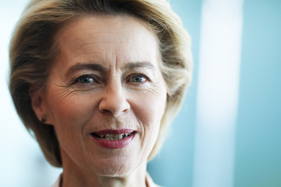 Tyska Ursula von der Leyen är tilltänkt som ny ordförande i EU-kommissionen. Arkivbild.